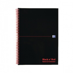 Black n Red Wiro A4 Notebook Feint (Pack of 10) 846350152