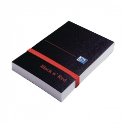 Black n' Red™ Notebook A7 Polypropylene Elasticated 192 Pages Plain (Pack of 10) 100080540