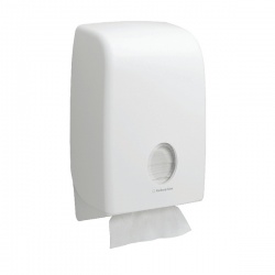 AQUARIUS Folded Hand Towel Dispenser White 6945