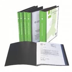 Q-Connect Black 10 Pocket Presentation Book KF01263