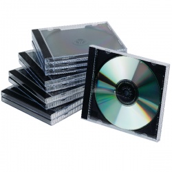 Q-Connect Black/Clear CD Jewel Case (Pack of 10) KF02209
