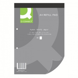 Q-Connect Plain A4 Refill Pad 80 leaf (Pack of 10) KF02232