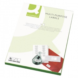 Q-Connect Multi-Purpose Label 210x287mm 1 per A4 Sheet (Pack of 500) White KF02247