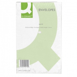 Q-Connect C4 Envelopes 100gsm Plain Peel and Seal White (Pack of 250) 1P27