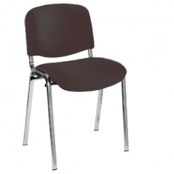 Jemini Ultra Charcoal/Chrome Stacking Chair KF03350