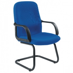 Jemini Visitor Cantilever Leg Blue Chair  KF03424