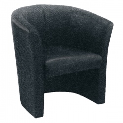 Arista Tub Charcoal Fabric Chair