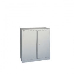 Jemini Grey 2 Door Stationary Cupboard 1000mm KF08501