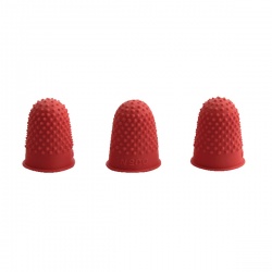 Q-Connect Red Rubber Thimblettes Size 00 (Pack of 12) KF21507