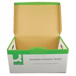 Q-Connect White Business Storage Trunk (Pack of 10) KF21663