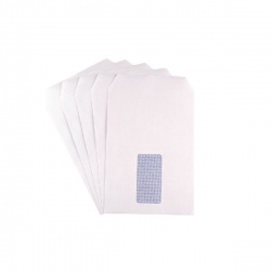 Q-Connect C5 Envelopes Window 90gsm Self Seal White (Pack of 500) 2820