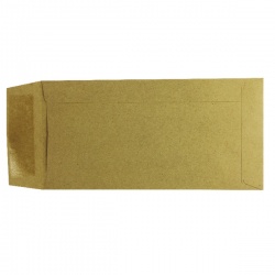Q-Connect Pocket DL Envelopes 70gsm Manilla Gummed (Pack of 1000) KF3414