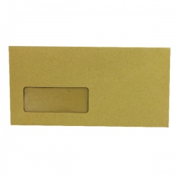 Q-Connect DL Envelopes Window 70gsm Manilla Gummed (Pack of 1000) KF3423