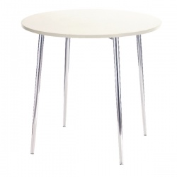 Arista Round Bistro Table White/Chrome KF838543