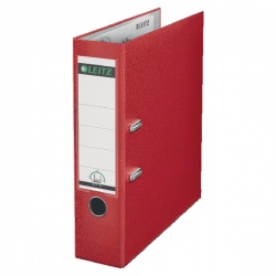 Leitz 180° Lever Arch File Polypropylene A4 80mm Red (Pack of 10) 10101025