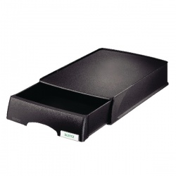 Leitz Plus Letter Tray with Drawer Unit Black 52060001