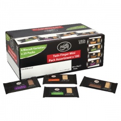Café Bronte Twin Mini Variety Biscuits (Pack of 100) NWT859