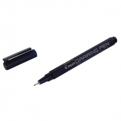 Pilot Black Drawing Pen 05 Tip (Pack of 12) DR0401