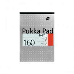 Pukka Refill A4 Pad Headbound Feint Ruled with Margin 4 Hole Punched 160 Pages (Pack of 6) 80/1