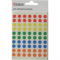 Blick Assorted Coloured Labels in Bags (Pack of 20) RS003656