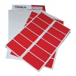 Blick Red Labels in Office Packs (Pack of 320) RS019954