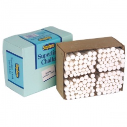 Stephens White Chalk Sticks (Pack of 144) RS522553