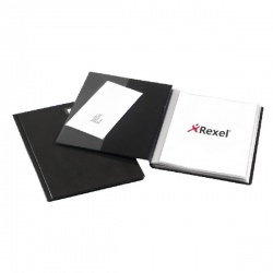 Rexel Nyrex Slimview Display Book A4 Black 24 Pocket 10015BK