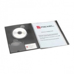 Rexel ClearView Display Book A4 Black 24 Pocket 10320BK