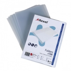 Rexel Superfine Folder Polypropylene A4 Clear (Pack of 100) SFA4 12175