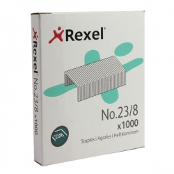 Rexel No. 23 8mm Heavy Duty Stapler and Tacker Staples (Pack of 1000) 2101054