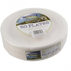 Super Rigid 9 Inch Biodegradable Plate (Pack of 50) 3864
