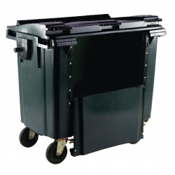 Grey 770 Litre Wheeled Bin with Drop Down Front 377972