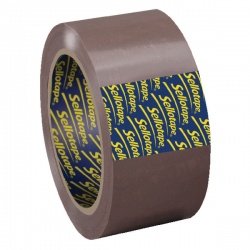 Sellotape Buff Packaging Tape 50mm x 66m (Pack of 6) 1445172