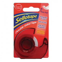 Sellotape Double Sided Tape and Dispenser 15mm x 5m 1445290
