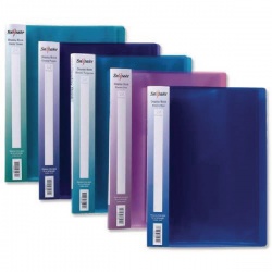 Snopake Electra Display Book A4 24 Pocket Assorted (Pack of 10) 12219