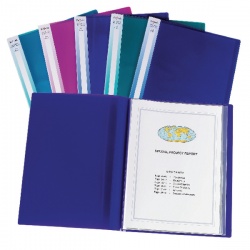Snopake Electra™ Display Book A3 24 Pocket Assorted (Pack of 5) 14103