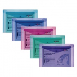 Snopake Polyfile™ Foolscap Plus Electra™ Assorted (Pack of 5) 10088