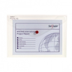 Snopake Polyfile Classic Wallet A5 Clear (Pack of 5) 11382