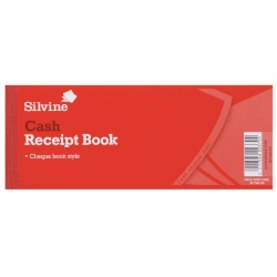 Silvine Receipt Book 80x202mm with Counterfoil (Pack of 36) 233