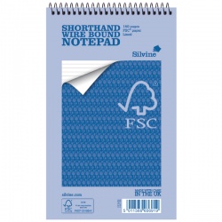 Silvine Shorthand Notebook 80 Leaf Ruled (Pack of 10) FSC160
