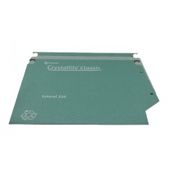 Rexel Crystalfile Classic Lateral 330 Suspension Files 500 Sheet Green (Pack of 25) 70672