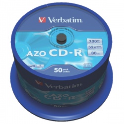 Verbatim CD-R 700MB 80minutes Spindle (Pack of 50) 43343