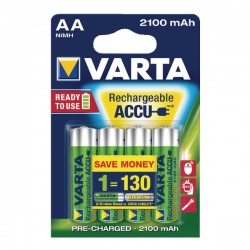 Varta AA Rechargeable Accu Battery NiMH 2100 mAh (Pack of 4)