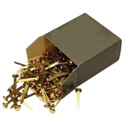 20mm Brass Pointed Paper Fastener (Pack of 200) 36631