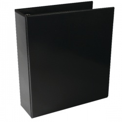 Whitebox Black 65mm 4D Presentation Ringbinder (Pack of 10)